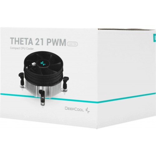Кулер Deepcool Theta 21 PWM Soc-1700/1851 серебристый/черный 4-pin 30.2dB Al 95W 256gr Ret (DP-ICAP-T21P-17) [DP-ICAP-T21P-17]