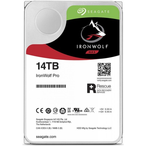 Жесткий диск/ RECERTIFIED HDD Seagate SATA3 14Tb IronWolf NAS Pro 7200 256Mb 1 year warranty RECERTIFIED