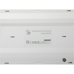 Клавиатура A4Tech S510N механическая белый USB for gamer LED (S510N (ICY WHITE )) кабель 1.8м