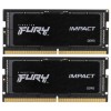 Память оперативная/ Kingston 32GB 4800MT/s DDR5 CL38 SODIMM (Kit of 2) FURY Impact PnP Kingston