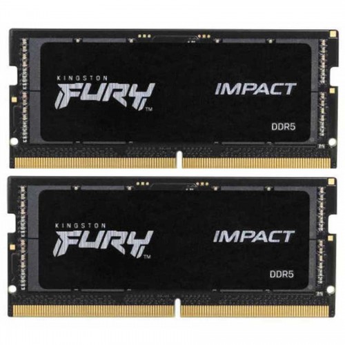Память оперативная/ Kingston 32GB 4800MT/s DDR5 CL38 SODIMM (Kit of 2) FURY Impact PnP Kingston