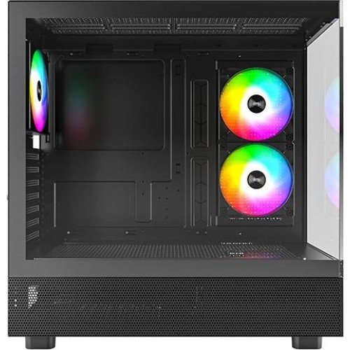Корпус Montech XR черный ATX с вентиляцией 3x120mm, USB 3.0/3.1 и аудио выходом - идеальное решение для вашего ПК