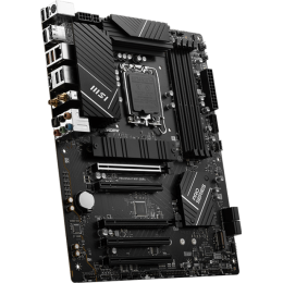 Материнская плата/ MB MSI INTEL B760 s1700, 4xDDR4(128GB), HDMI 2.1/DP, 2xPCIe 4.0x16, 3xPCIe 3.0x16, 1xLAN (2.5GbE), Wi-Fi, BT, 4xSATA 6Gb/s, 2xM.2, 1xUSB-C, 2xUSB 3.2, 4xUSB 2.0, 1xPS/2, ATX