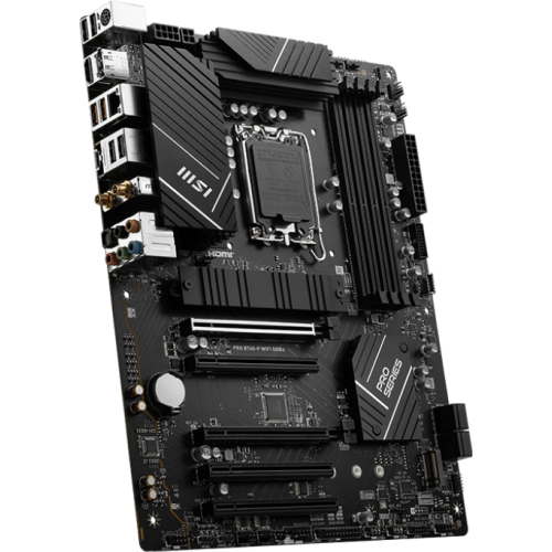 Материнская плата/ MB MSI INTEL B760 s1700, 4xDDR4(128GB), HDMI 2.1/DP, 2xPCIe 4.0x16, 3xPCIe 3.0x16, 1xLAN (2.5GbE), Wi-Fi, BT, 4xSATA 6Gb/s, 2xM.2, 1xUSB-C, 2xUSB 3.2, 4xUSB 2.0, 1xPS/2, ATX