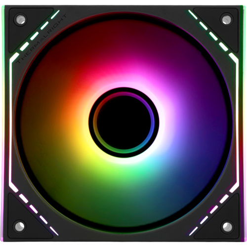 Кулер для корпуса/ Case Cooler Thermalright TL-M12R-S Reverse (124x120x25mm, 4-pin PWM, ARGB, 34.43CFM, 23.2dBA, 1500RPM, Black) Thermalright
