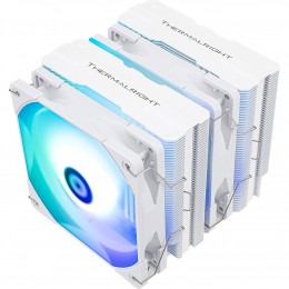 Кулер для процессора/ CPU Cooler Thermalright Peerless Assassin 120 White ARGB (4-pin PWM, 157mm, Ni/Cu, 6x6mm, ARGB, 2x120mm, 66.17CFM, 25.6dBA, 1550RPM, S: 1851, 1700, 1200, 115X, AM5, AM4, white)