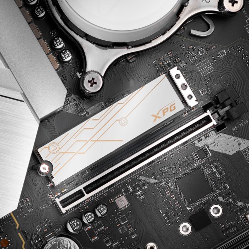 Твердотельный накопитель/ ADATA SSD XPG MARS 980 BLADE, 2000GB, M.2(22x80mm), NVMe, PCIe 5.0 x4, 3D NAND, R/W 14000/13000MB/s, IOPs 2 000 000/1 650 000, TBW 1480, DWPD 0.4, with Heat Sink (5 лет) ADATA