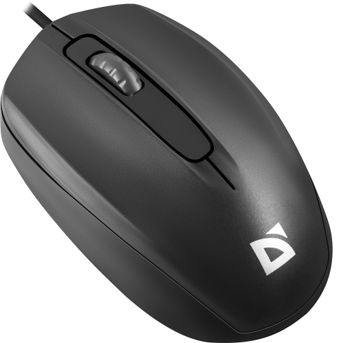 Купите Defender Проводную оптическую мышь Alpha MB-507 черную: 3D, бесшумная, 1,8 м — идеальный выбор для комфортной работы!