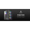 Купить корпус Azza Fighter черный ATX с охлаждением 4x120mm и 2x140mm, USB 2.0/3.0 и аудио - модель CSAZ-290 FIGHTER