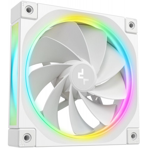 Вентилятор Deepcool FL12R Wh Reverse ARGB 120мм – Тихий и Эффективный 4-pin (33.9дБ) для Корпуса