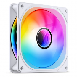 Кулер для корпуса/ Case Cooler JONSBO FR-606WR Reverse (120x120x25mm, 4-pin PWM, ARGB, 35.99CFM, 26.5dBA, 1500RPM, White)