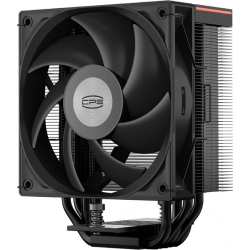 Кулер PcCooler RT500 Digital Soc-AM5/AM4/1200/1700/1851 черный 4-pin 34.9dB Al+Cu LCD 240W Ret (RT500-BKNWYL-GL)