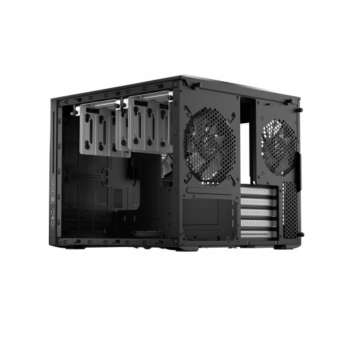 Корпус ПК Fractal Design Node 804 Mini-Tower: Стильный и функциональный чёрный Case для mATX и mITX с 3 вентиляторами и USB-A 3.2