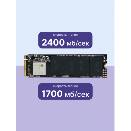 Купить Kingspec SSD NE-512, 512GB, M.2 NVMe PCIe 3.0 x4 - Высокоскоростной Твердотельный Накопитель 2400/1700MB/s с Гарантией 3 Года