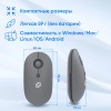 Беспроводная оптическая мышь Оклик 408MW графитовая 1600dpi с тихими кнопками для ноутбука