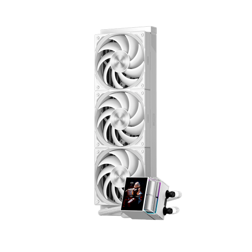 Система охлаждения/ Water Cooling System PCCooler DS360 Display WH (310W, 360mm, LED, White, ARGB Pump/ Fans: 3x120mm, 90.56CFM, 39.8dBA, 2500RPM/ Pump height 65mm, 15dBA, 2600RPM, Rad thickness 27mm/ S: 1851, 1700, 1200, 115X, AM5, AM4) PcCooler