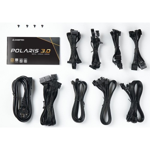 Блок питания Chieftec ATX 1050W Polaris PPS-1050FC-A3 с 80+ Gold и 12xSATA - Надежность и Эффективность для Вашего ПК