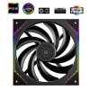 Кулер для корпуса/ Case Cooler Thermalright TL-M14 (140x144x25mm, 4-pin PWM, ARGB, 88.75CFM, 23.7dBA, 1500RPM, Black)