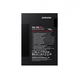 Твердотельный накопитель/ Samsung SSD 990 PRO, 1000GB, M.2(22x80mm), NVMe 2.0, PCIe 4.0 x4, V-NAND TLC, R/W 7450/6900MB/s, IOPs 1 200 000/1 550 000, DRAM buffer 1024MB, TBW 600, DWPD 0.33, with Heatsink (12 мес.)