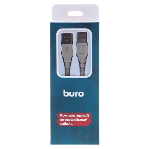 Кабель Buro USB A(m) USB A(m) 1.8м (BHP RET USB_AM18) серый (блистер)