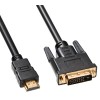 Кабель Buro HDMI (m) DVI-D (m) 3м (HDMI-19M-DVI-D-3M) феррит.кольца