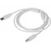 Кабель Buro USB A(m) USB B(m) 1.8м (USB2.0-AM/BM-1.8M-MG) феррит.кольца серый