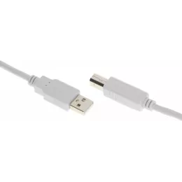 Кабель Buro USB A(m) USB B(m) 1.8м (USB2.0-AM/BM-1.8M-MG) феррит.кольца серый