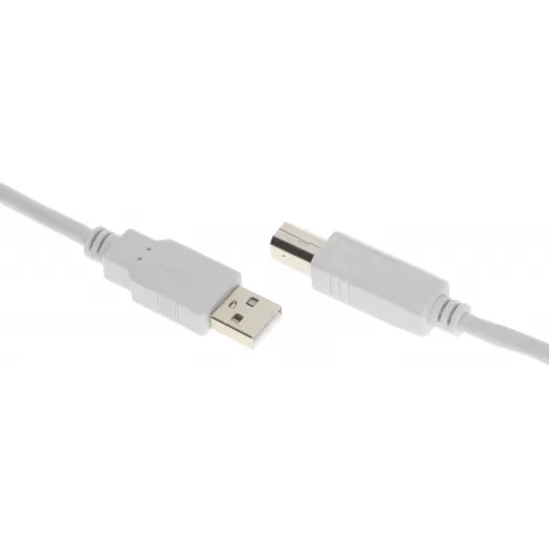 Кабель Buro USB A(m) USB B(m) 1.8м (USB2.0-AM/BM-1.8M-MG) феррит.кольца серый