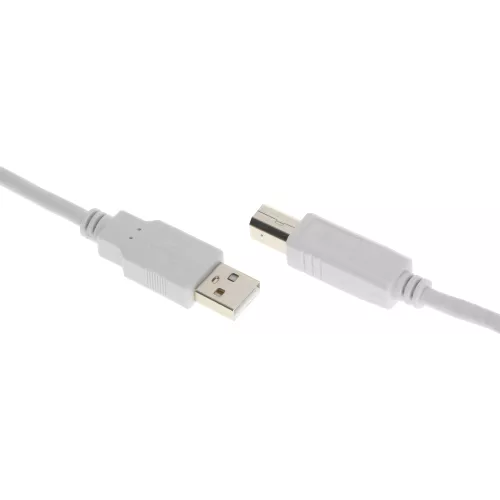 Кабель Buro USB A(m) USB B(m) 1.8м (USB2.0-AM/BM-1.8M-MG) феррит.кольца серый