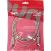 Кабель Buro USB A(m) USB B(m) 1.8м (USB2.0-AM/BM-1.8M-MG) феррит.кольца серый