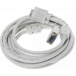 Кабель Buro CAB016S-5M VGA (m) VGA (m) 5м феррит.кольца серый