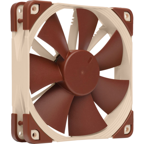 Кулер для корпуса/ Case Cooler Noctua NF-F12 5V PWM (120x120x25mm, 4-pin PWM, 54.97CFM, 22.4dBA, 1500RPM, Beige/Brown)