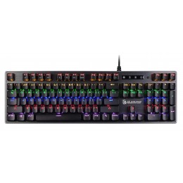 Клавиатура A4Tech B760 механическая серый USB Multimedia for gamer LED (B760 GREY (BLACK SWITCH)) кабель 1.8м