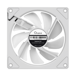 Кулер для корпуса/ Case Cooler Ocypus Gamma F12 WH ARGB REVERSE BLADE (120x120x25mm, 4-pin PWM, ARGB, 50CFM, 31dBA, 1600RPM, White)