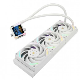 Система жидкостного охлаждения/ Water Cooling System Thermalright Elite Vision 360 (360mm, LED, White, ARGB/ Fans: 3x120mm, 69CFM, 27dBA, 2150RPM/ Pump height 63mm, Rad thickness 27mm/ S: 1700, 1200, 1851, 115X, 2011, 2066, AM5, AM4)