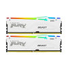 Купить оперативную память Kingston 32GB DDR5 6000MT/s CL30 DIMM (2 шт) FURY Beast White RGB EXPO