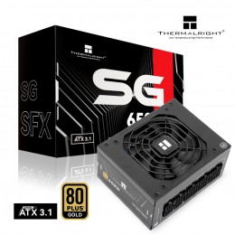 Блок питания 650W/ Power Supply Thermalright, 650W 80+ Gold (SFX, 3.1, Full modular, 1x24(20+4)pin, 1xCPU 8(4+4)pin, 2xPCIe*2 8(6+2)pin, 3xSATA3, 3xMOLEX4pin, Active, 92x92mm, 100x125x64mm, APFC, OPP, OVP, OTP, OCP, SCP, UVP, black)