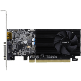 Видеокарта/ VGA GIGABYTE NVIDIA GeForce GT 1030 2GB, DDR4/64-bit, PCIe 3.0, 1xDVI-D, 1xHDMI 2.0, 1-slot
