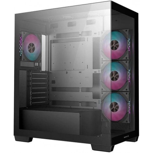 Корпус Deepcool CG580 4F черный без БП ATX 6x120mm 3x140mm 2xUSB3.0 audio bott PSU