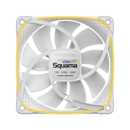 Вентилятор корпусный/ Case Cooler Geometric Future Squama 2503RW-12 Reverse (120x120x25mm, 4-pin PWM, ARGB, 57.67CFM, 29.87dBA, 1500RPM, White)