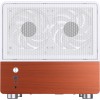 Корпус JONSBO V12 Mini-Tower без блока питания: стильный белый кейс для mATX и mITX с 2 вентиляторами и USB-C 3.2