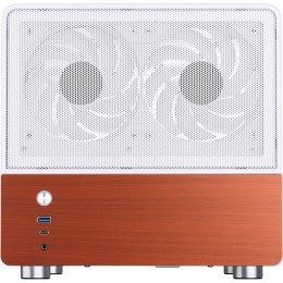 Корпус без блока питания/ Case JONSBO V12, Mini-Tower, TG, 2x120mm, 1xUSB-A 3.0 + 1xUSB-C 3.2, mATX, mITX White