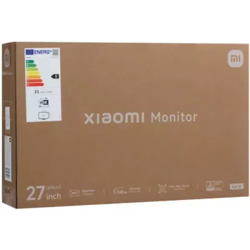 Монитор Xiaomi 27" A27Qi 2026 черный IPS LED 6ms 16:9 HDMI матовая 1300:1 300cd 178гр/178гр 2560x1440 120Hz DP 2K 3.9кг