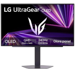 МониторLG 27GX704A-B 26.5''/ LG 27GX704A-B 26.5'', 2560x1440, OLED, 178x178, 275nit, 240Hz, 0.03ms, 2HDMI/DP, 2USB-A, LTSP, ExtPWR, 100x100VESA, Фиолетово-серый, 1y