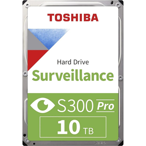 Жесткий диск Toshiba SATA3 10Tb для видеонаблюдения S300 — 7200 об/мин, 512Mb кэш, 1 год гарантии