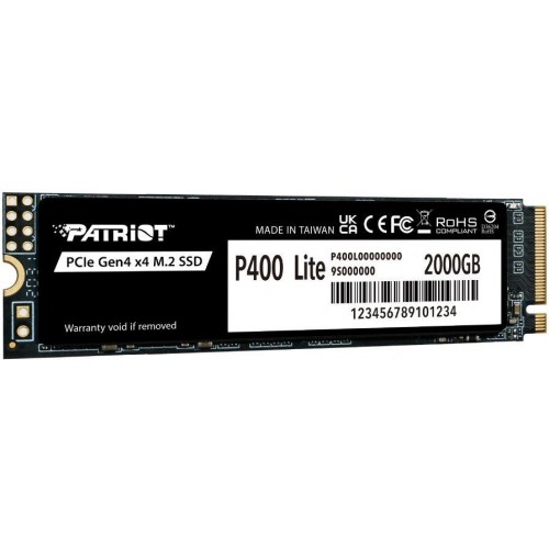 Накопитель SSD Patriot PCIe 4.0 x4 2TB P400 Lite M.2 2280 - Высокоскоростное хранилище для вашего ПК