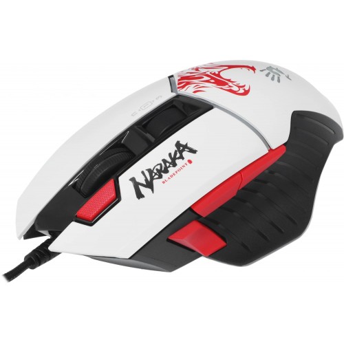 Мышь A4Tech Bloody W95 Max Naraka белый/рисунок оптическая 12000dpi USB 10but