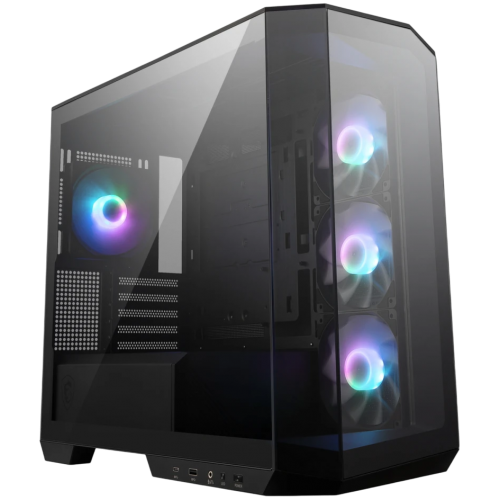 Корпус ПК без блока питания/ Case MSI MAG PANO M100R PZ, Mini-Tower, TG, 4x120mm ARGB, 1xUSB 3.2, 1xUSB 3.2 Type-C, mATX, mITX Black