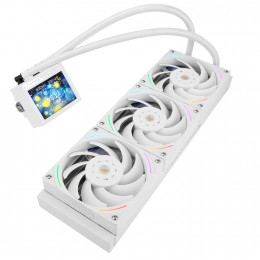 Водяное охлаждение для процессора/ Water Cooling System Thermalright Mjolnir Vision 360 (360mm, LED, White, ARGB/ Fans: 3x120mm, 69CFM, 27dBA, 2150RPM/ Pump height 65mm, Rad thickness 27mm/ S: 1700, 1200, 1851, 115X, 2011, 2066, AM5, AM4)
