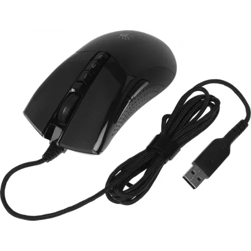 Купить игровую мышь A4Tech Bloody W90 Max черную с оптическим сенсором 10000dpi и 7 кнопками